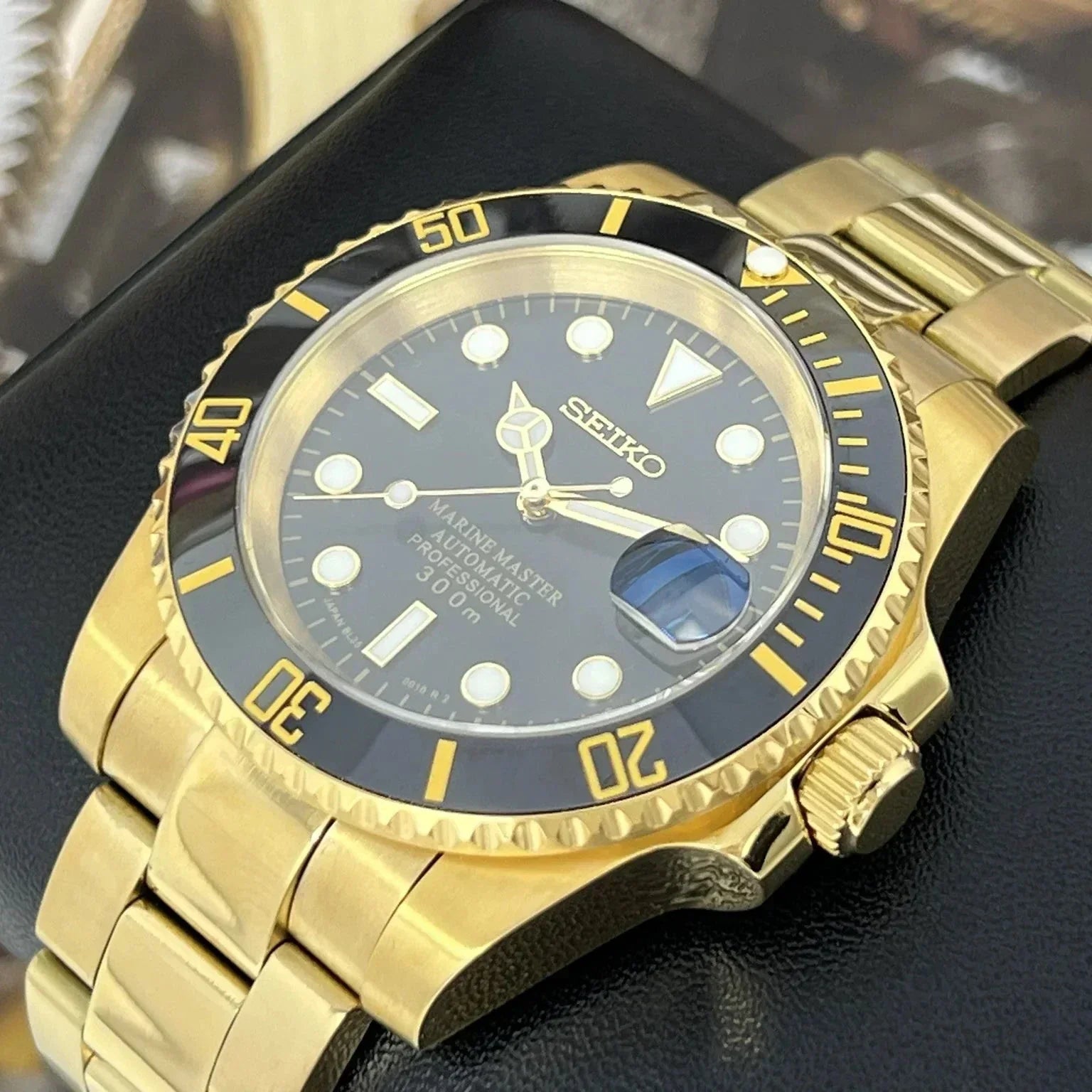 Seikomariner Svart Guld