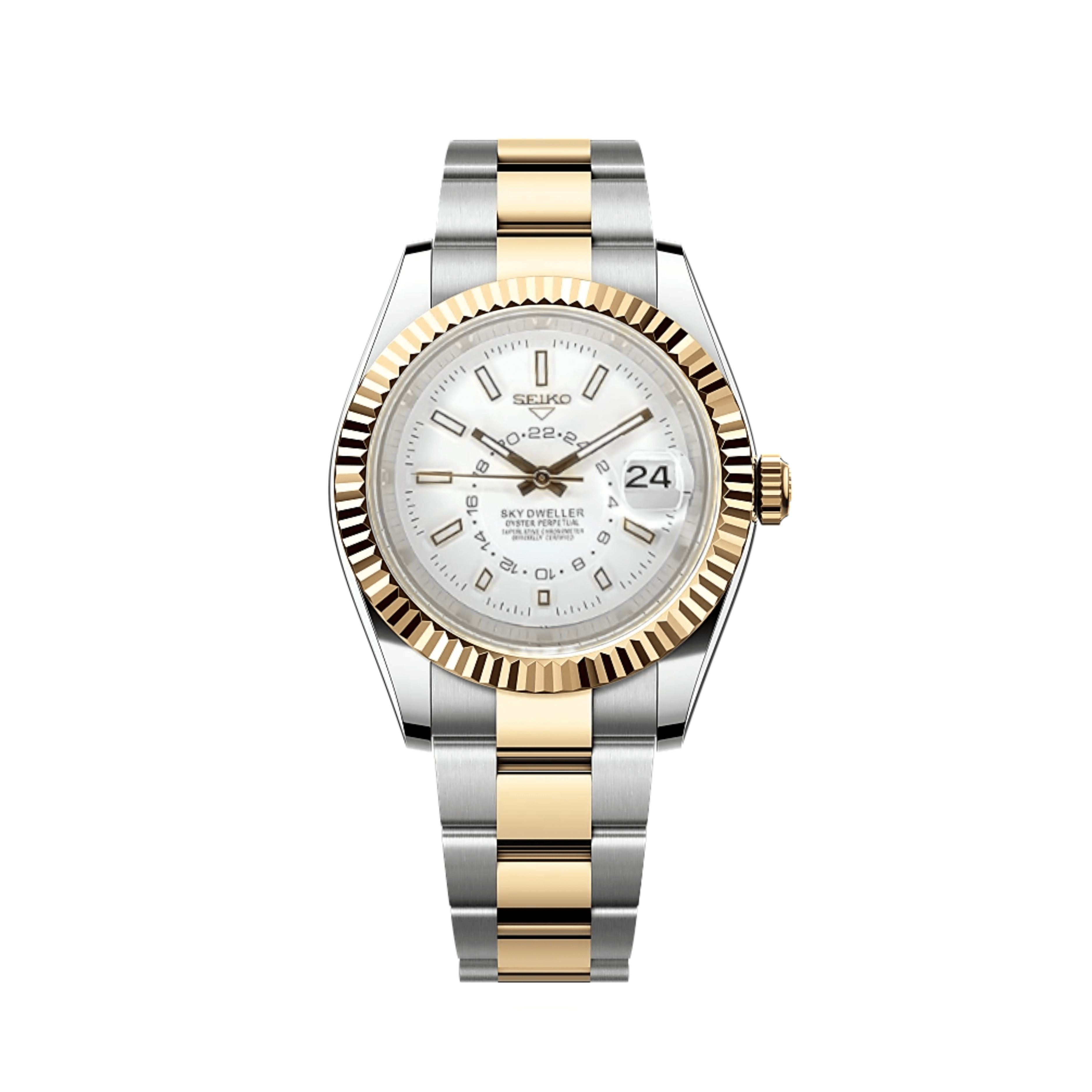 SeikoDweller Tvåton Vit