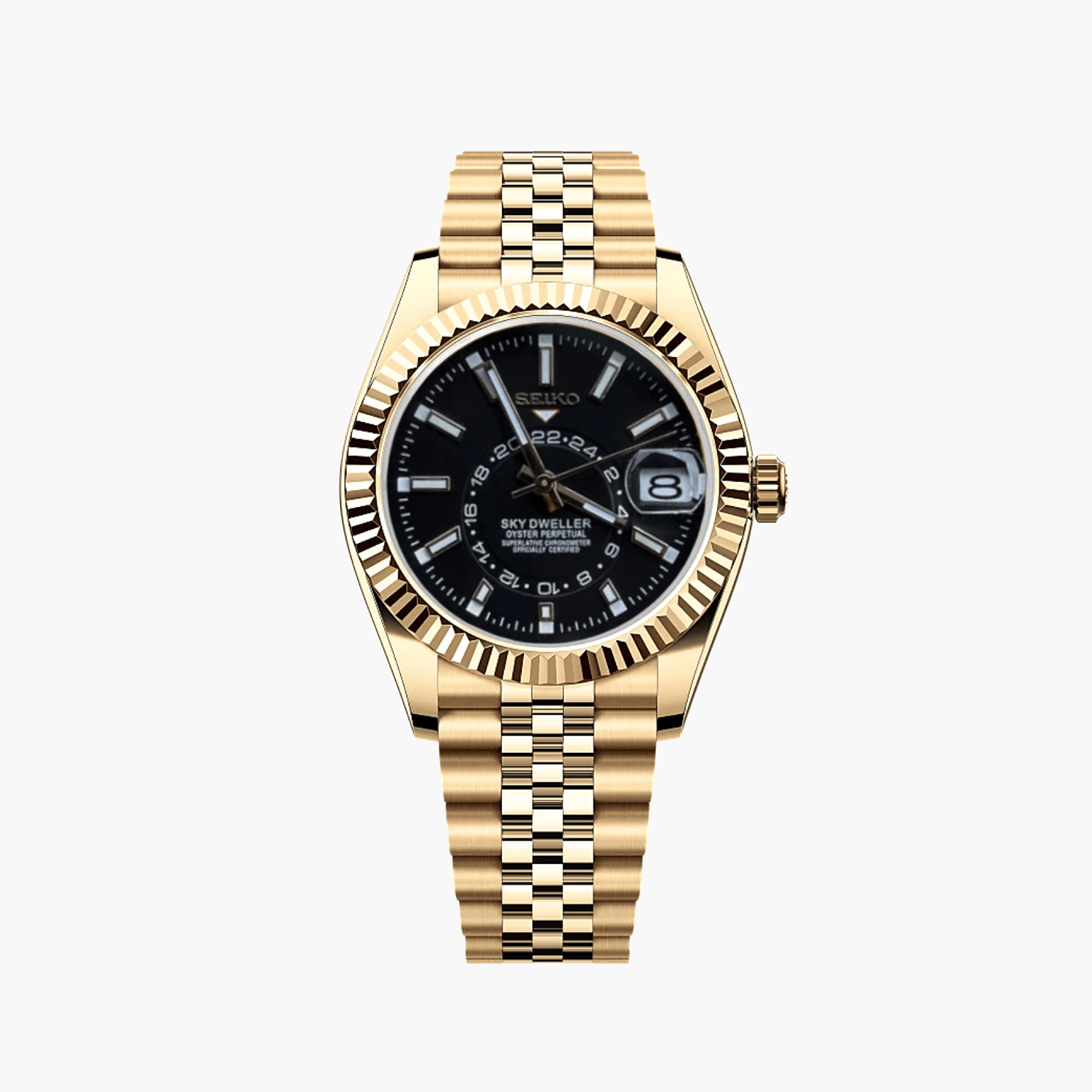 SeikoDweller Guld/Svart