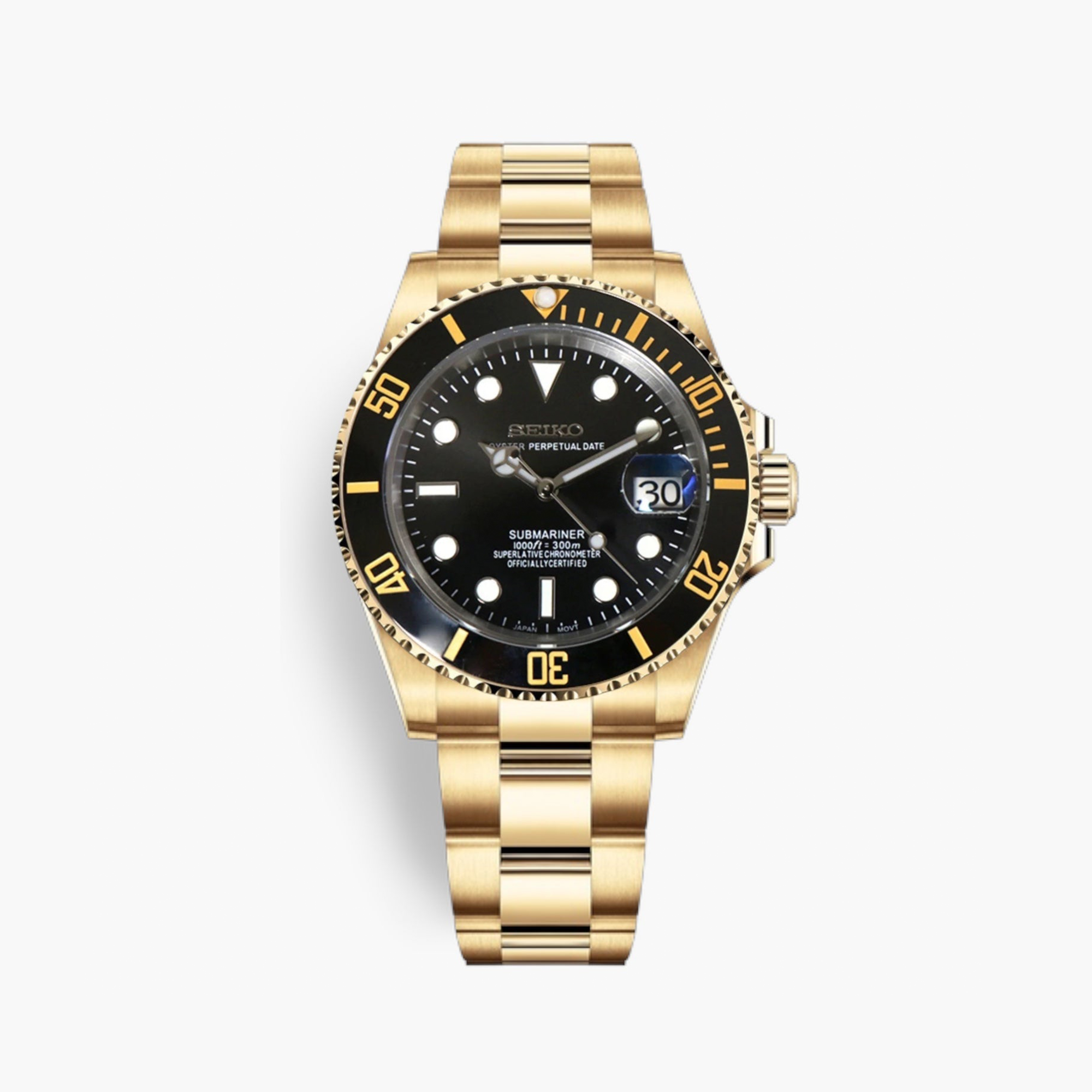 Seikomariner Svart Guld